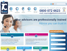 Tablet Screenshot of getbackincontrol.co.uk